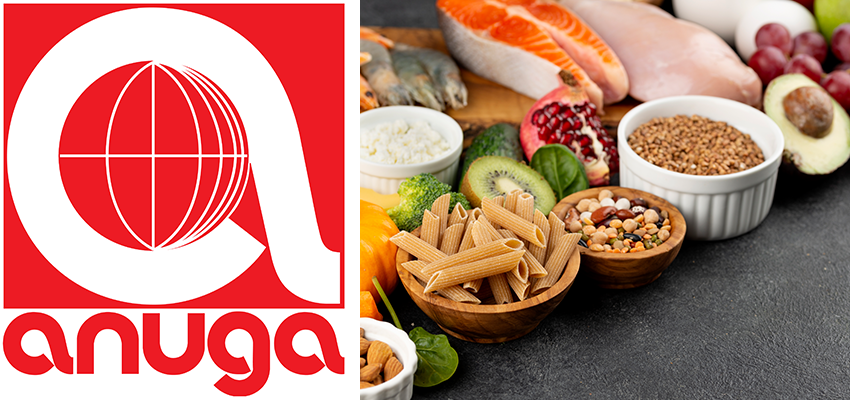 Anuga Logo und Lebensmittel Lebensmittelmesse