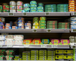 Shelf with Cans