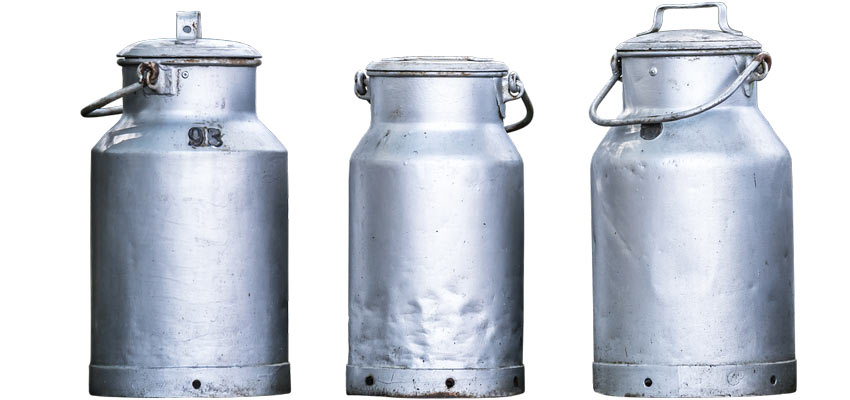 Milk bottles